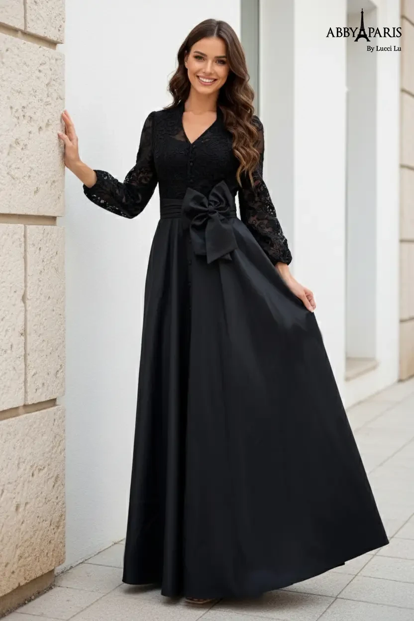 abby paris black dress Waleaf 70