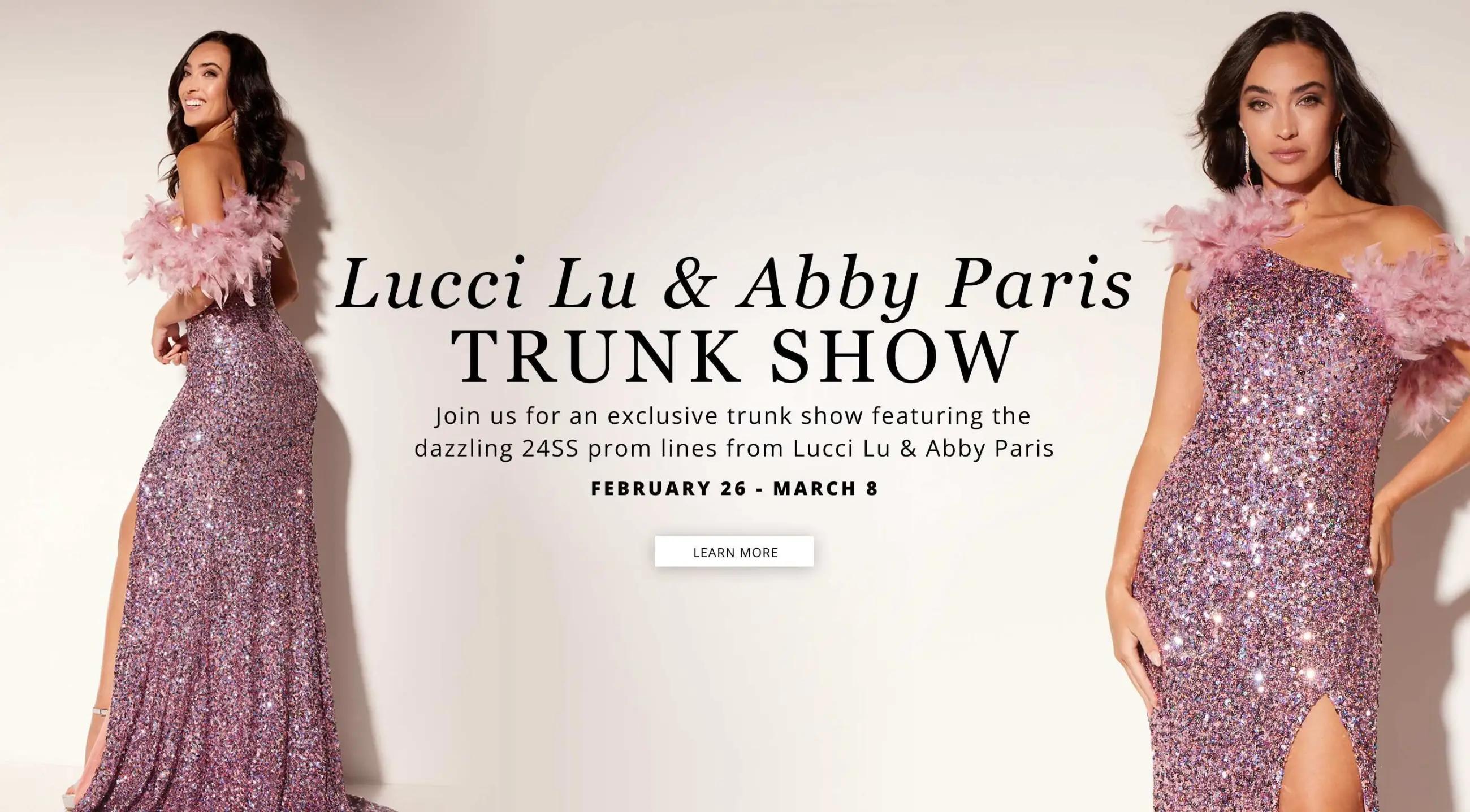 Lucci Lu & Abby Paris Trunk Show desktop banner