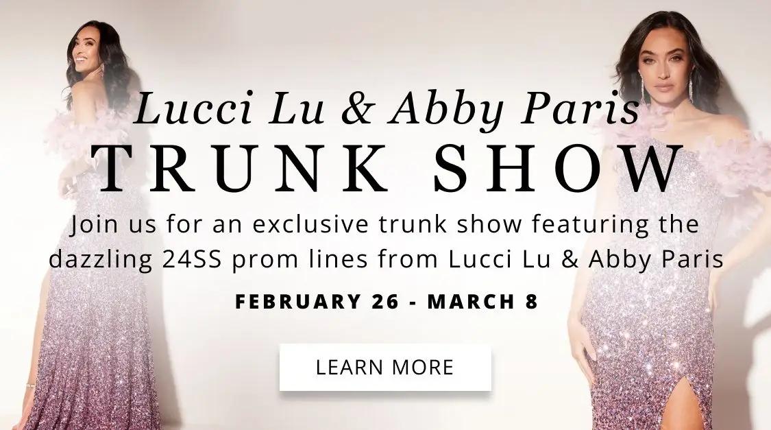 Lucci Lu & Abby Paris Trunk Show mobile banner